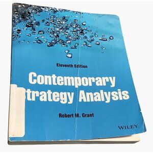 Contemporary Strategy Analysis By Robert M. Grant 11th Edition Paperback Book